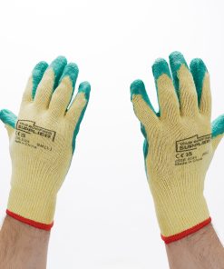 Yellow and Green Work Gloves - Pack of 12