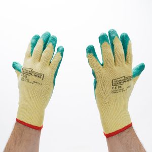 Yellow and Green Work Gloves - Pack of 12